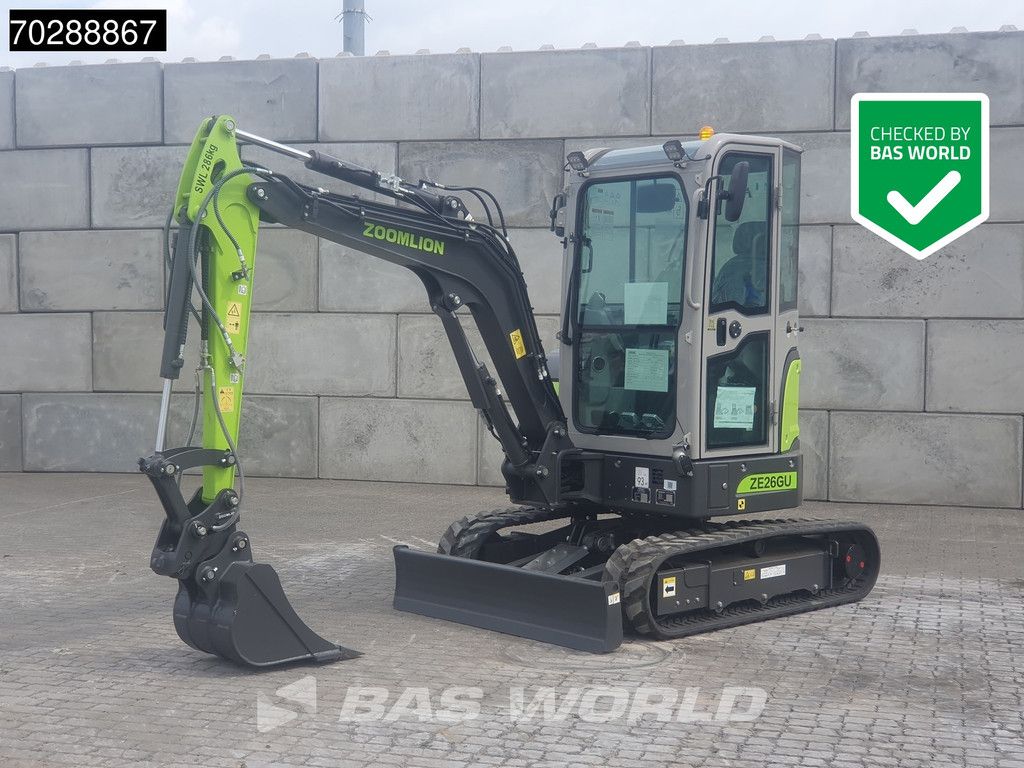 Zoomlion ZE26 GU FACTORY WARRANTY – CE CERTIFIED - KUBOTA ENGINE