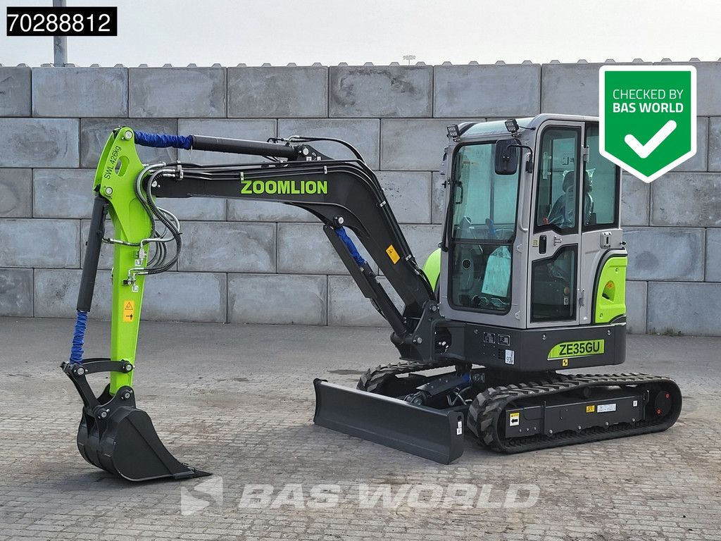 Zoomlion ZE35 GU FACTORY WARRANTY -KUBOTA ENGINE -A/C