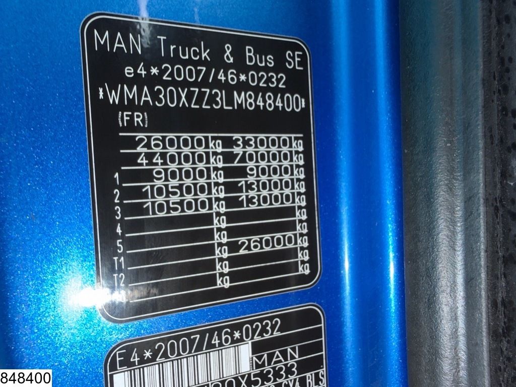 MAN TGX 26 510 6x4, EURO 6d, Retarder, PTO, Standairco
