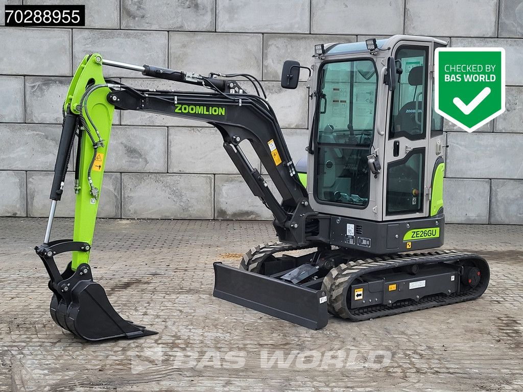 Zoomlion ZE26 GU FACTORY WARRANTY – CE CERTIFIED - KUBOTA ENGINE
