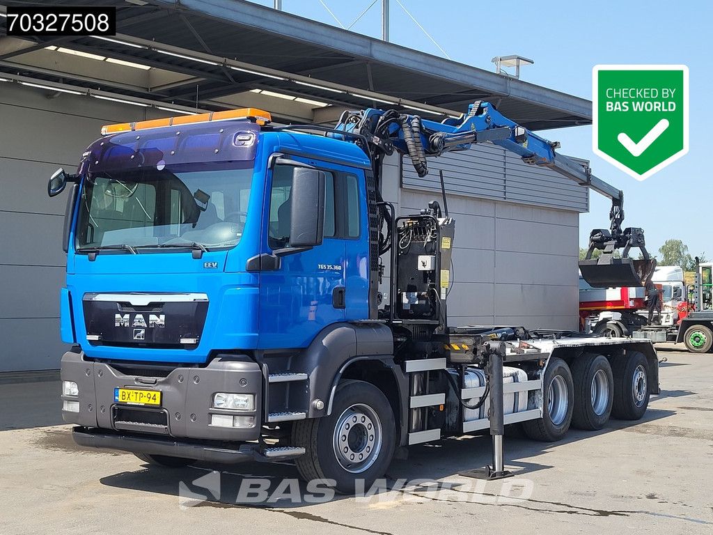 MAN TGS TGS 35.360 8X4 Palfinger Q170Z95TR Z-Crane + Hooklift Euro 5