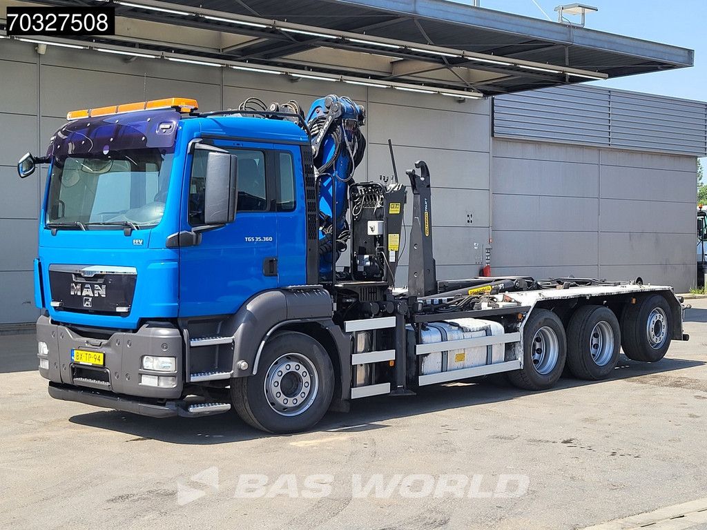 MAN TGS TGS 35.360 8X4 Palfinger Q170Z95TR Z-Crane + Hooklift Euro 5