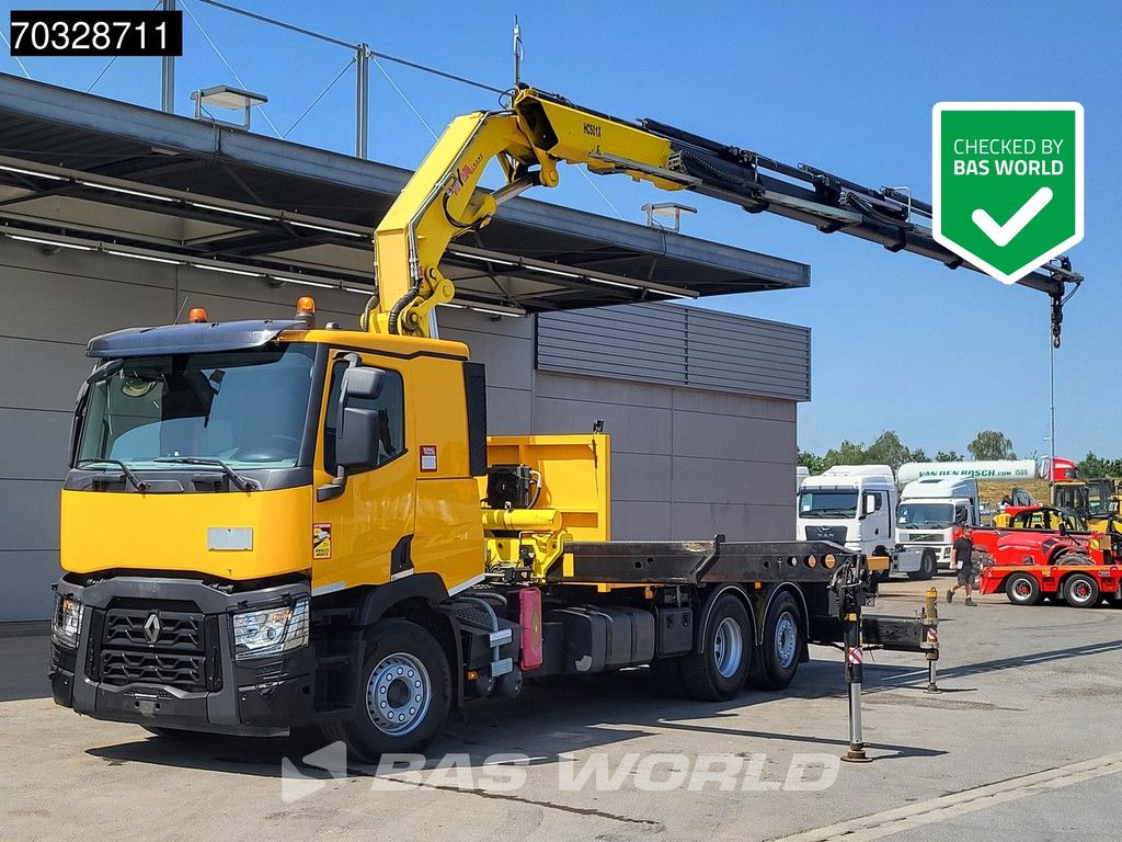 Renault C 440 6X2 HYVA 50T/M Crane 6 Extensions Lift+Steering Axle Euro 6