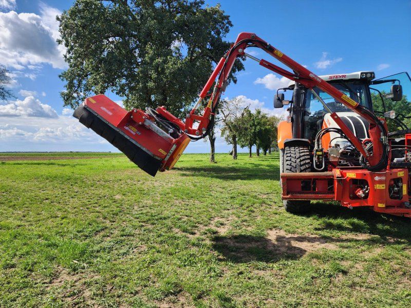 Steyr 4110 Profi Dücker UNA 500 Mulcher Astschere