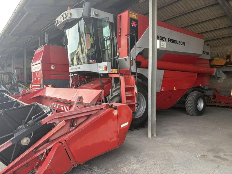 Massey Ferguson 7256 + Schneidwerk + Wagen