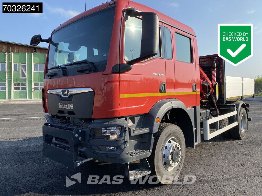MAN TGM 18.320 4X4 NEW! Double cabin Fassi F115 Automatic Full Steel Euro 6
