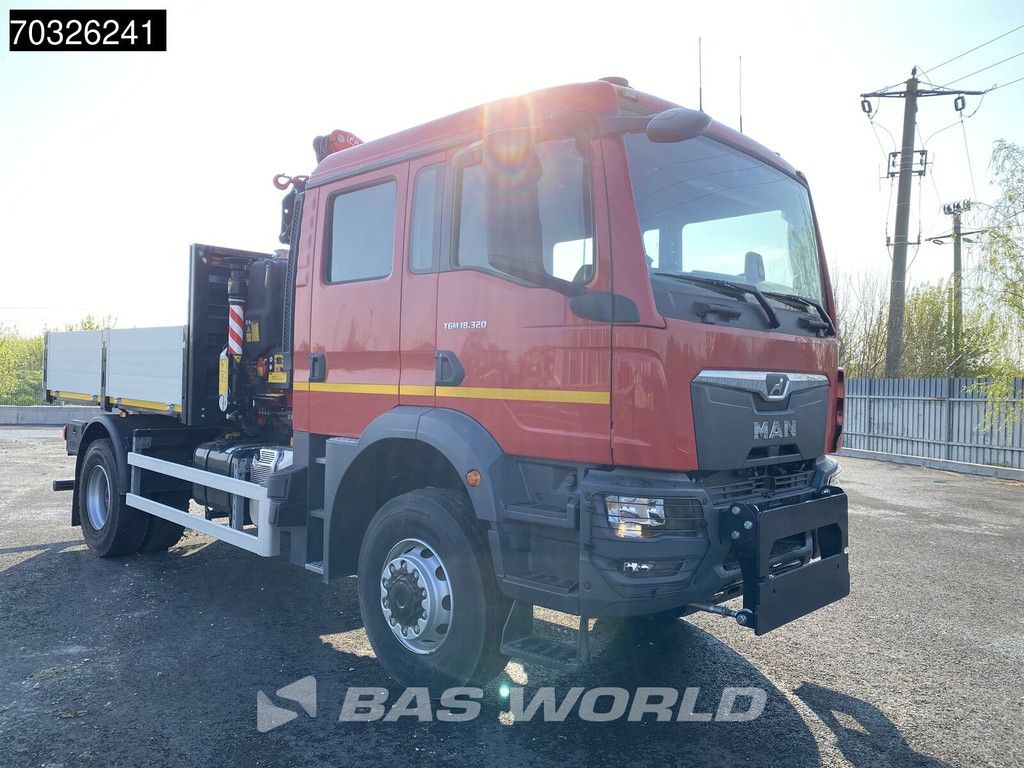 MAN TGM 18.320 4X4 NEW! Double cabin Fassi F115 Automatic Full Steel Euro 6