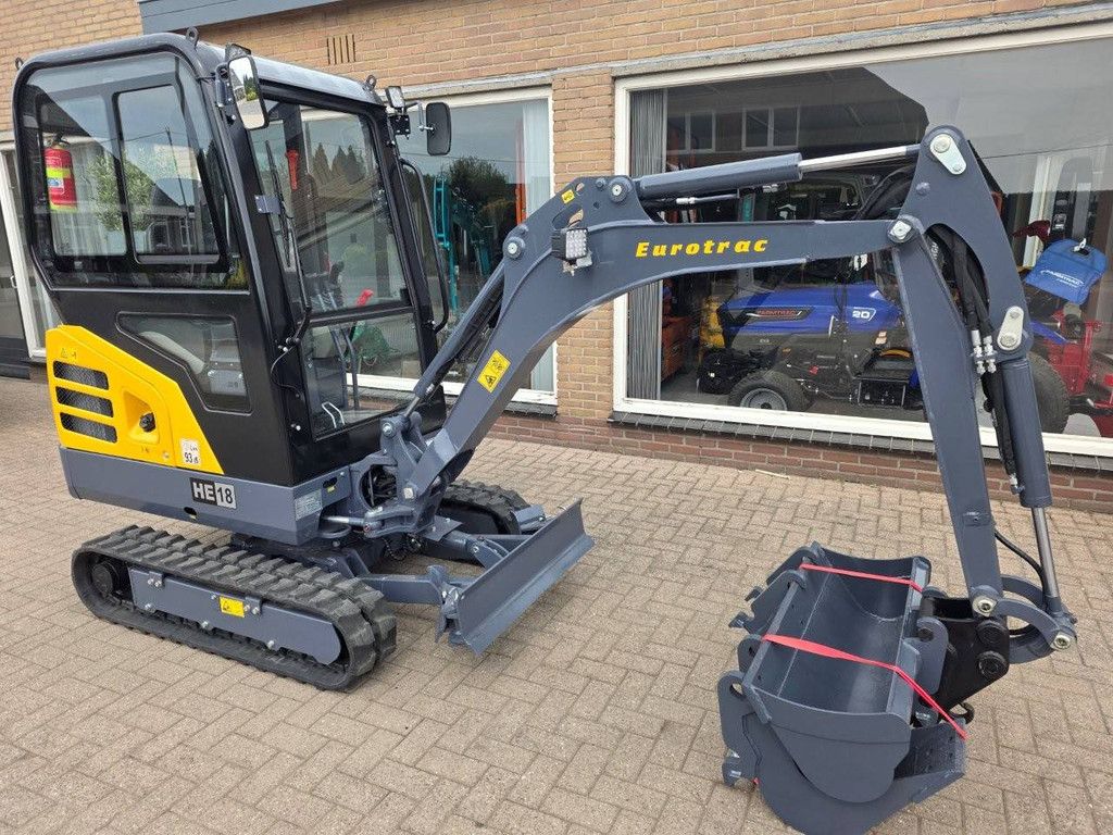 Euotrac HE18 Diesel Mini Excavator (Kubota engine) New