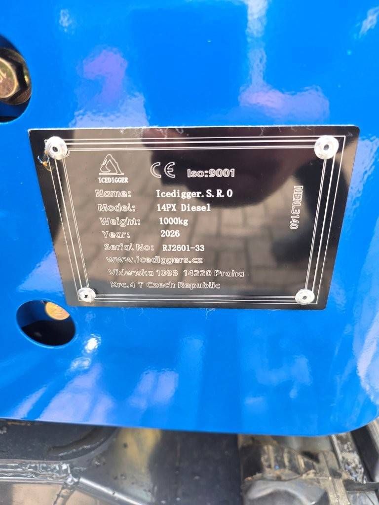 Minibagger Icedigger 14PX Diesel 8,6 kW 2026 Neu