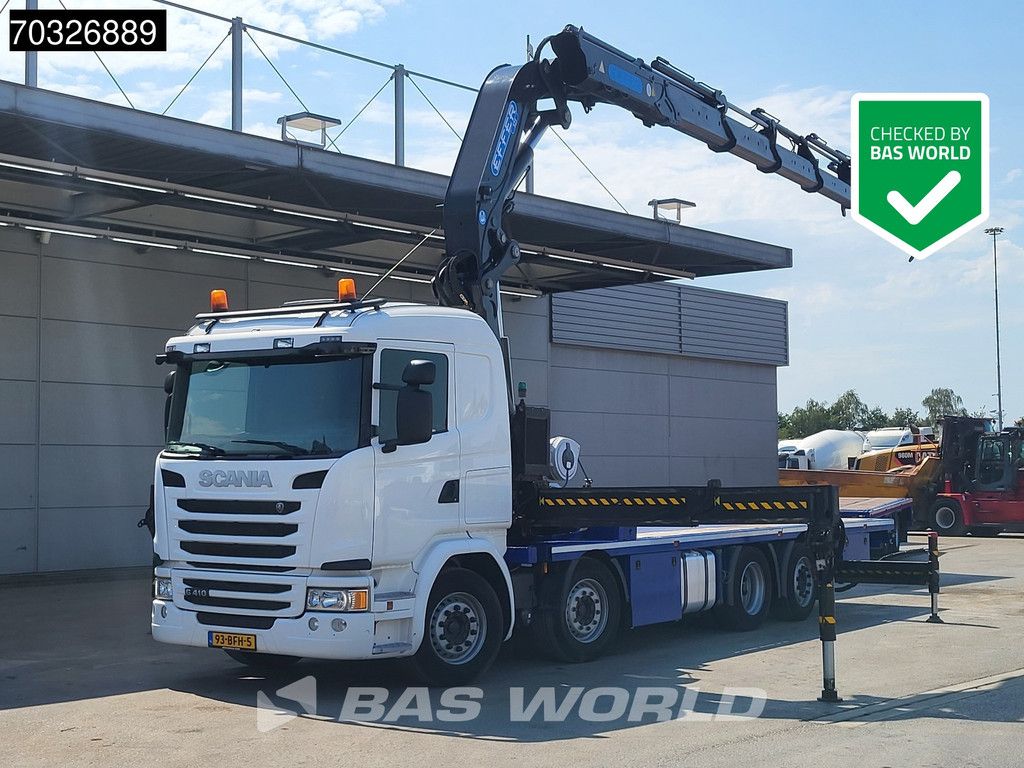 Scania G G410 8X2 NL-Truck EFFER 525/6S Crane kran Lift+Steering Axle Full Air Euro 6