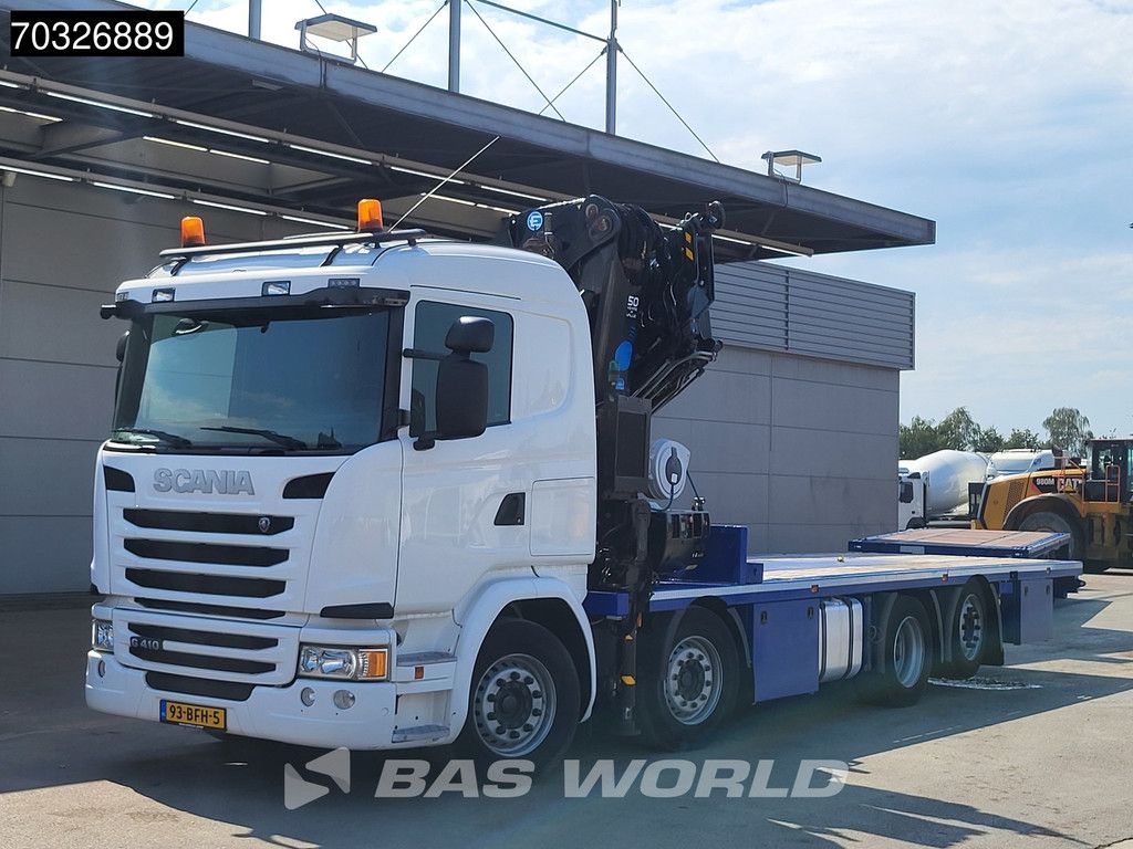Scania G G410 8X2 NL-Truck EFFER 525/6S Crane kran Lift+Steering Axle Full Air Euro 6