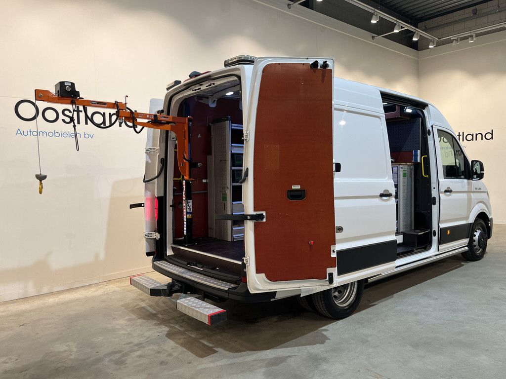 Man TGE 50 2.0 L3H3 180 PK DL DSG Automaat / Servicebus / GVW 5.000 KG / Bott Inrichting / Swinglift Kraan / Trekhaak 3500 KG / 220V. / Euro 6 / Airco / CarPlay / Camera / Cruise Control / 53.000 KM !! C-Rijbewijs !!