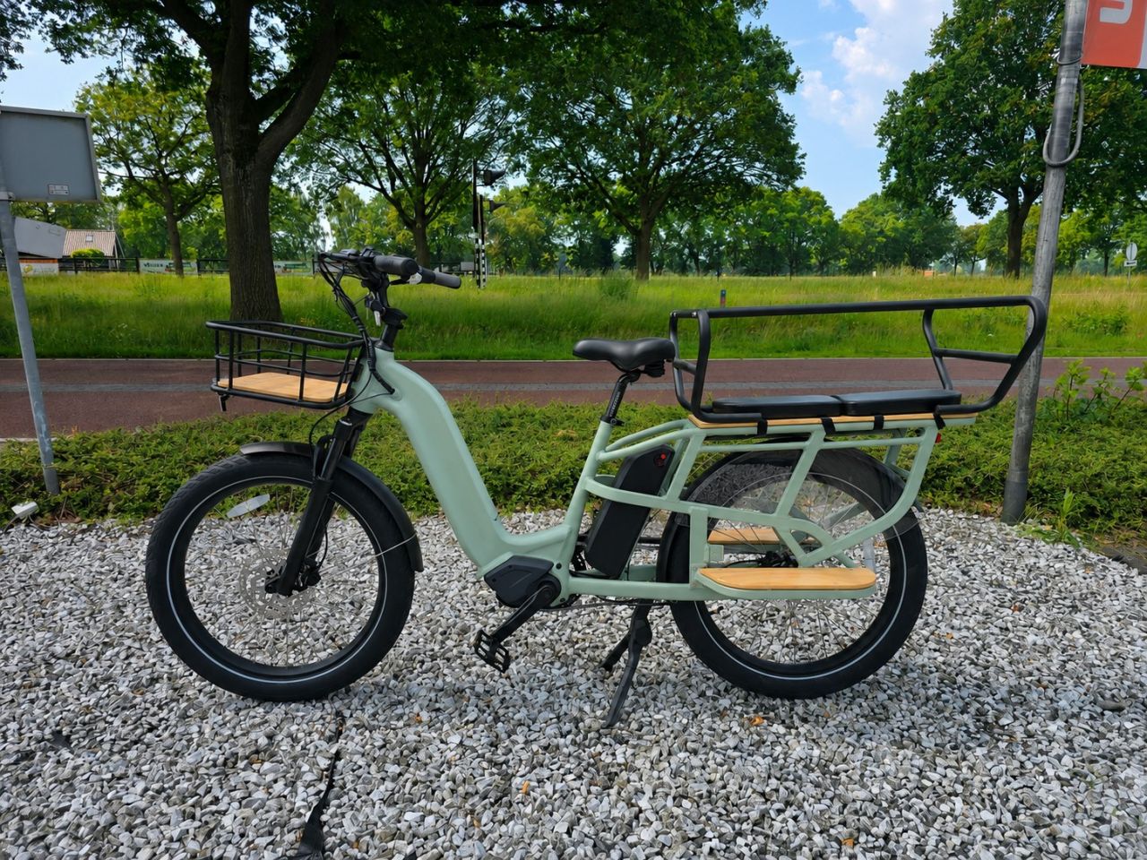 Longtail Ebike elektrische fiets cargobike duofiets