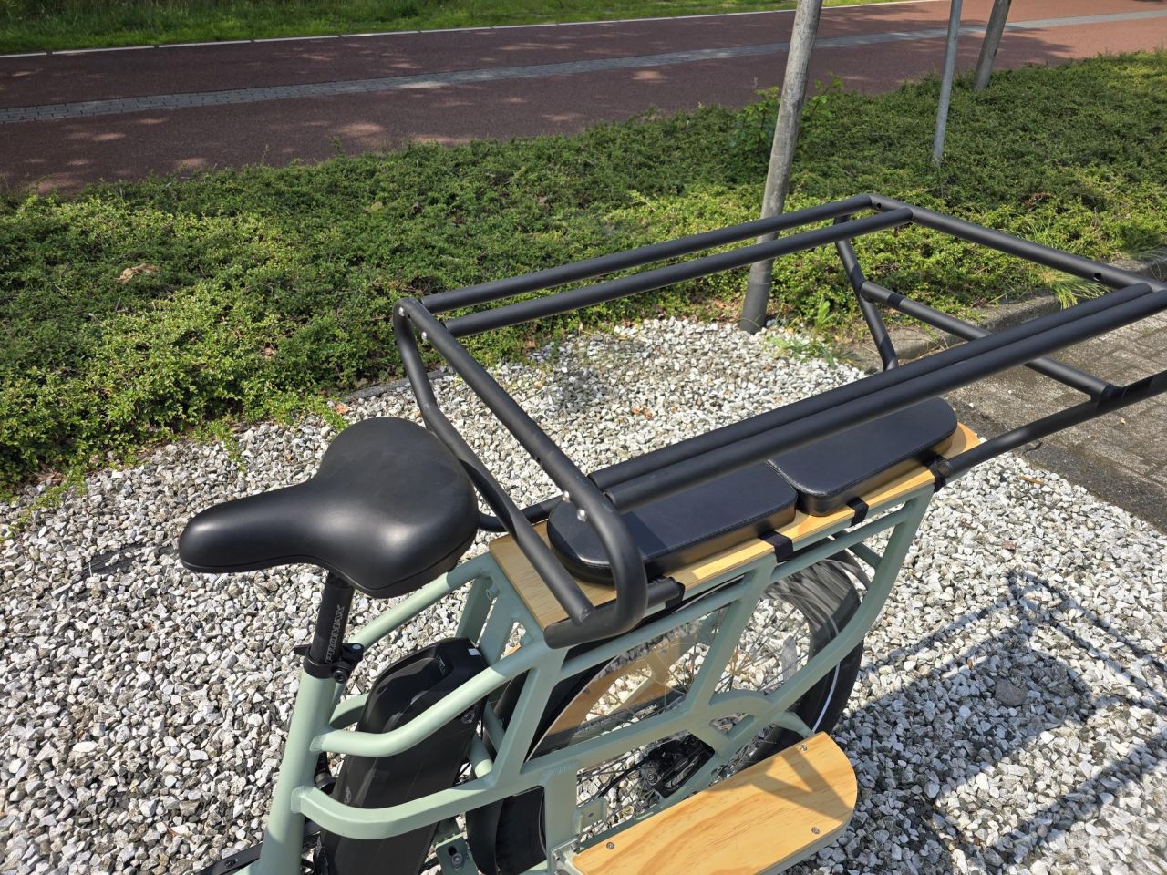 Longtail Ebike elektrische fiets cargobike duofiets