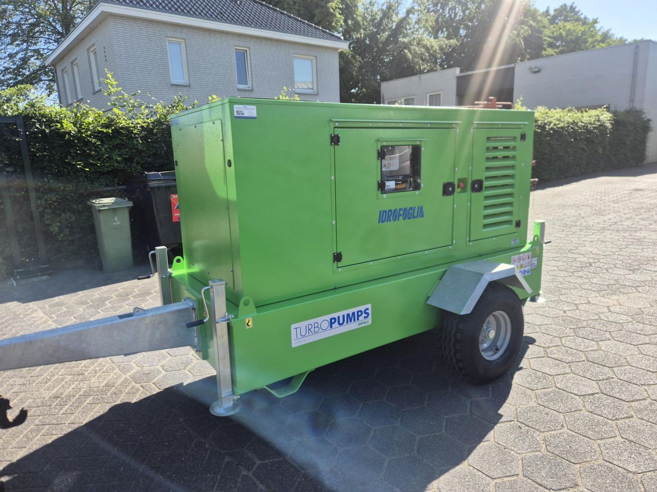 Irtec haspel 100x350m, met pompset nieuw of gebruikt