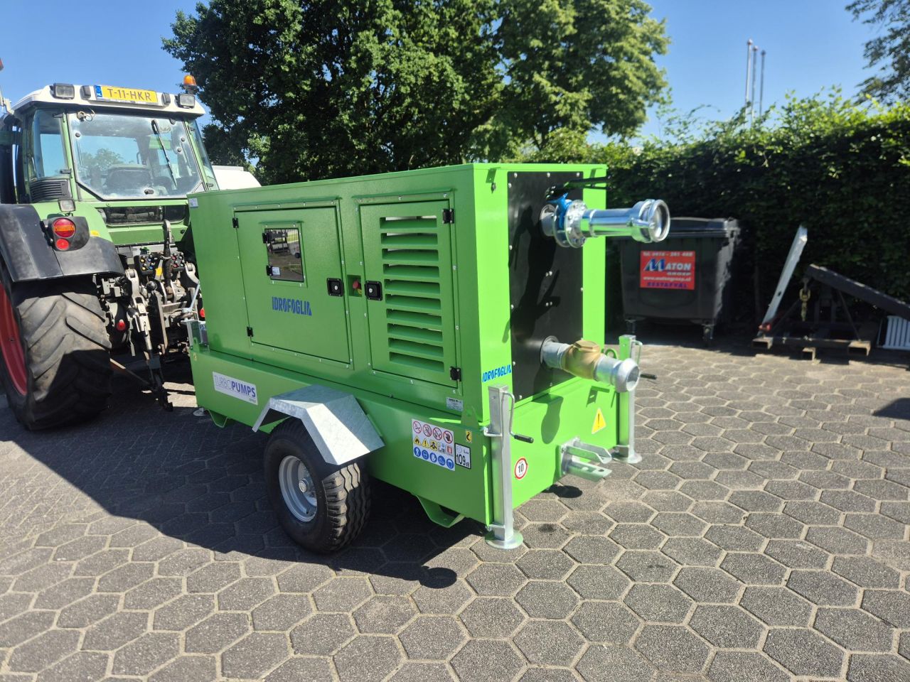 Irtec haspel 100x350m, met pompset nieuw of gebruikt