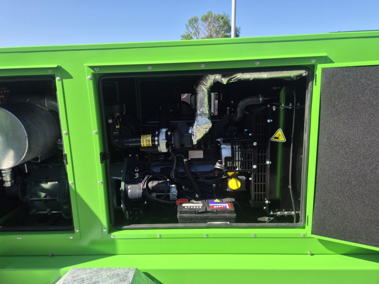 Irtec haspel 100x350m, met pompset nieuw of gebruikt