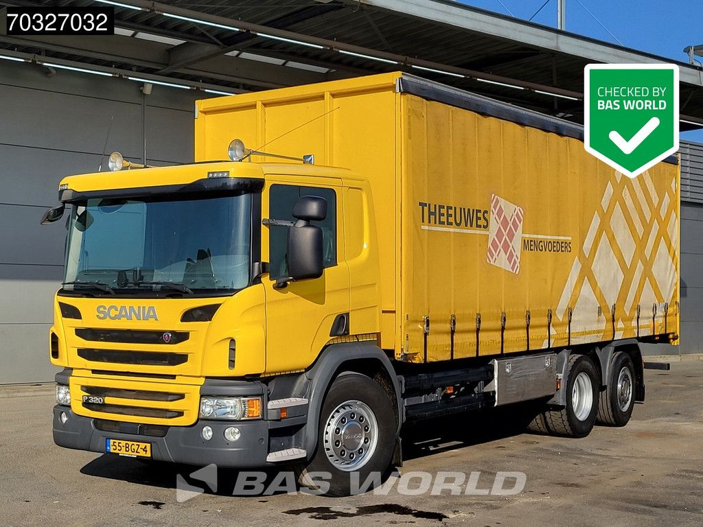 Scania P P320 6X2 NL-truck APK curtainsider Lift+steering axle Automatic Euro 6