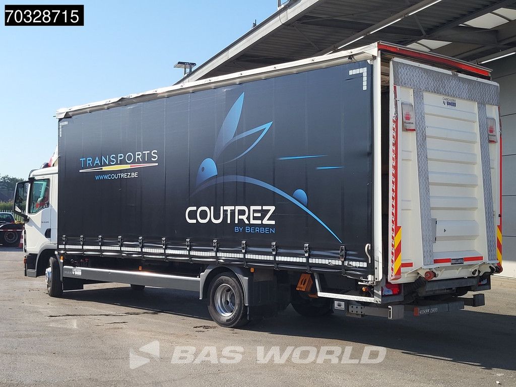 MAN TGL 12.220 4X2 12tonner curtainsider 2000kg Ladebordwand Automatic Airco Euro 6