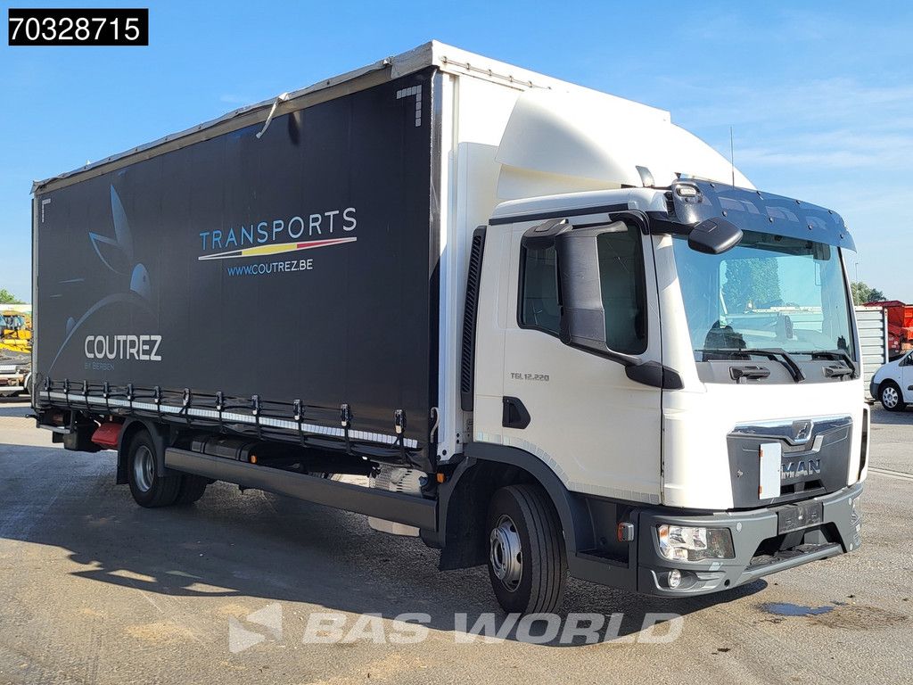 MAN TGL 12.220 4X2 12tonner curtainsider 2000kg Ladebordwand Automatic Airco Euro 6