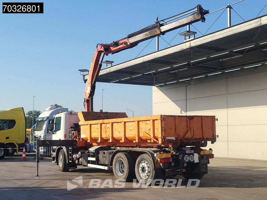 Scania P P380 6X2 Palfinger PK15500 Kran Crane 20tons containersystem Lift+steering axle Euro 4