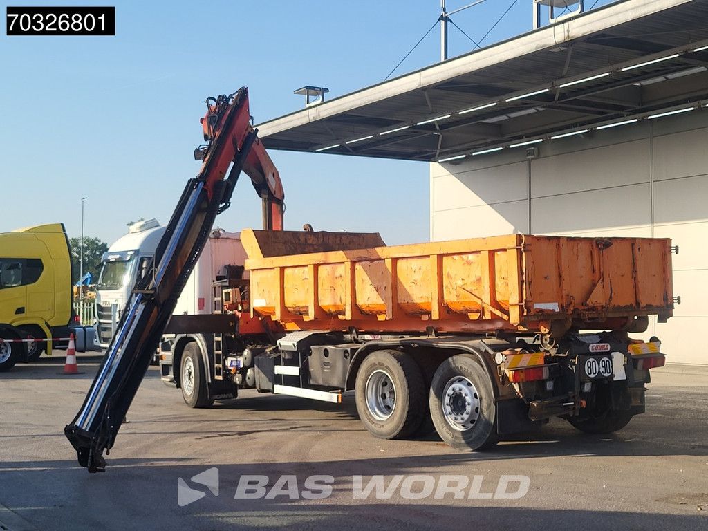 Scania P P380 6X2 Palfinger PK15500 Kran Crane 20tons containersystem Lift+steering axle Euro 4