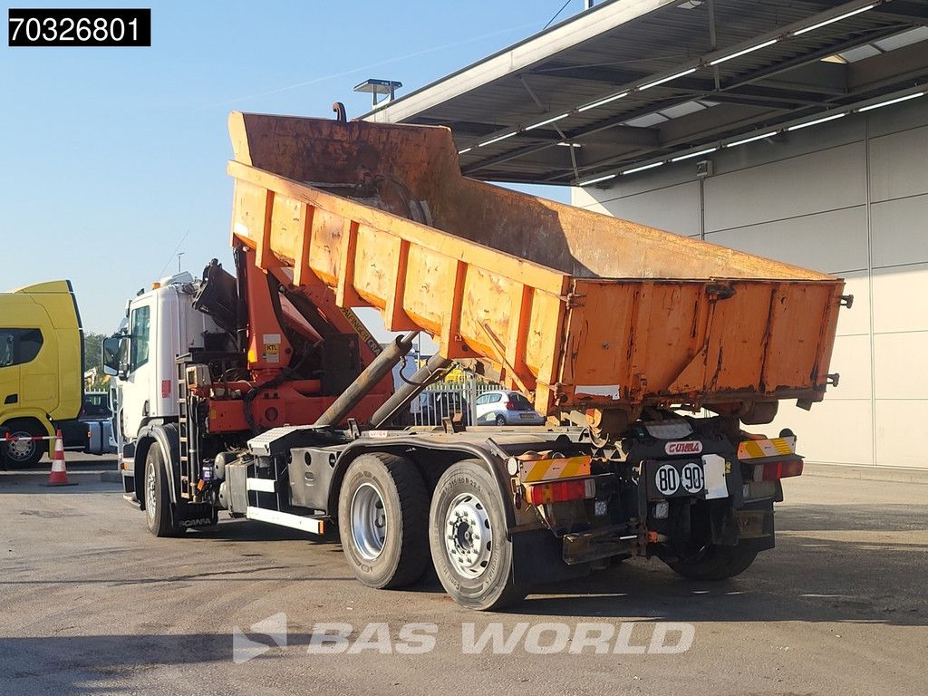 Scania P P380 6X2 Palfinger PK15500 Kran Crane 20tons containersystem Lift+steering axle Euro 4