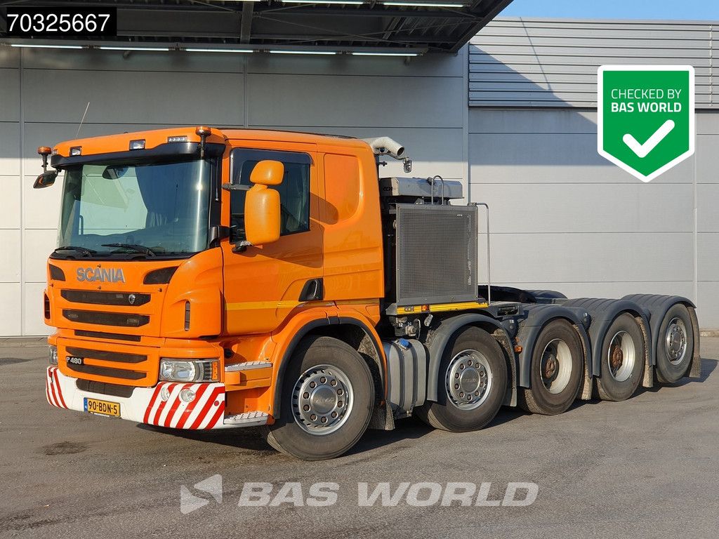 Scania P 480 10X4 150T! Full-Air Retarder Lift+Lenkachse Standklima Leder