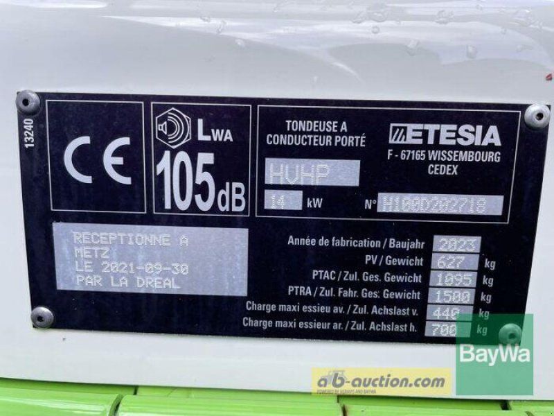 Etesia BUFFALO BENZIN 124 (HVHP)