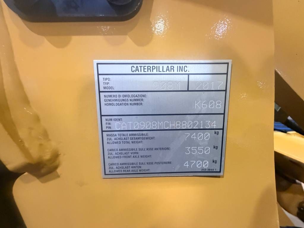 CAT 908M | NEW TYRES