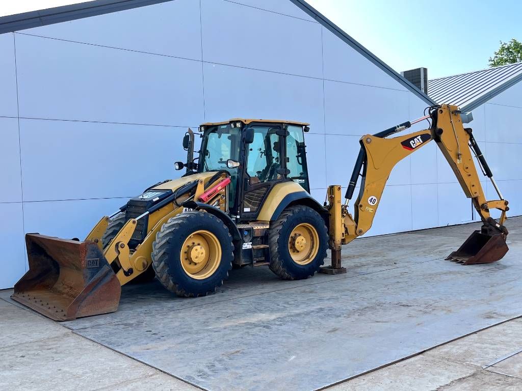 CAT 444F2 - Telescopic Boom / 4WS / Hammer Lines