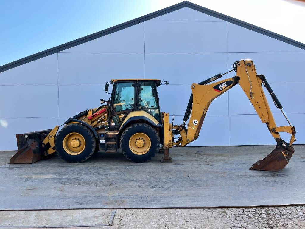 CAT 444F2 - Telescopic Boom / 4WS / Hammer Lines