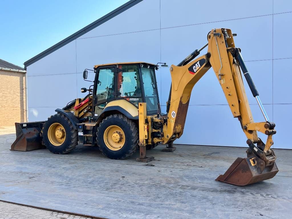 CAT 444F2 - Telescopic Boom / 4WS / Hammer Lines