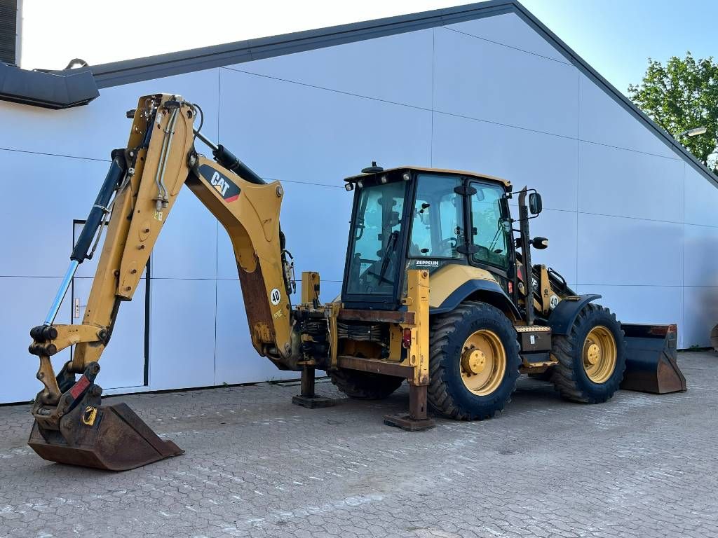 CAT 444F2 - Telescopic Boom / 4WS / Hammer Lines
