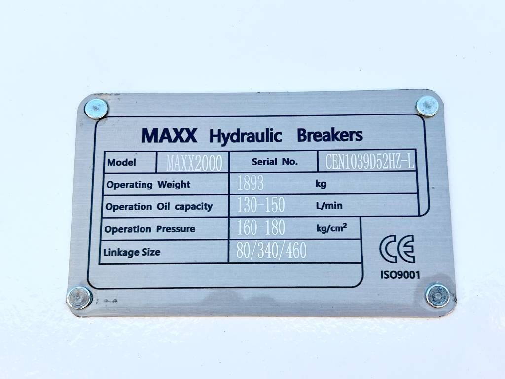 Maxx 2000 hammer / 18-26 ton /hydraulic breaker /