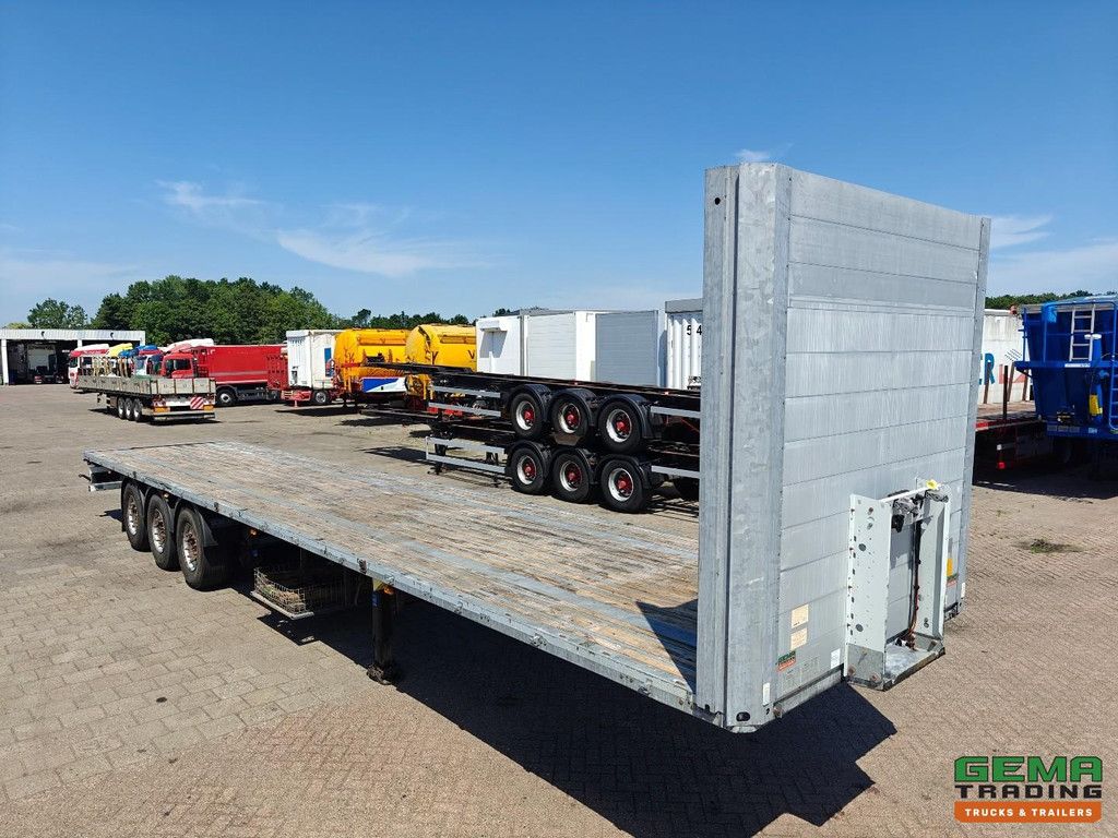 Schmitz Cargobull SCB*S3T HD platform 13.6m - HH Floor - Galvanized - Stake pockets - Lift Axle - Schmitz Axles Disc Brake - 09/2026 MOT