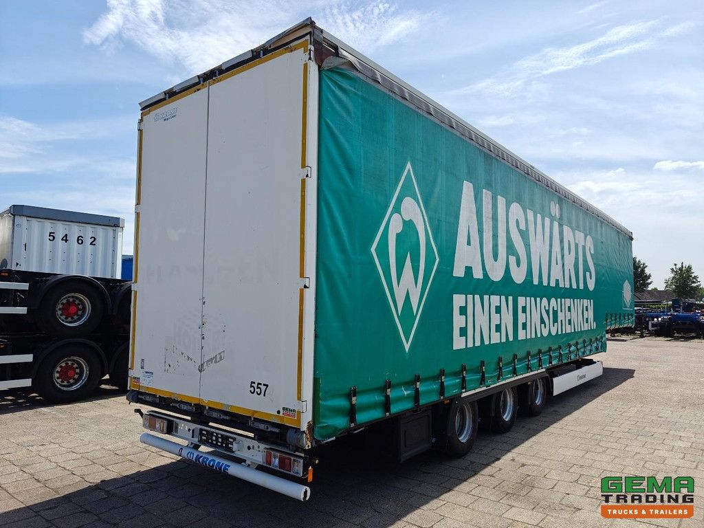 Krone SD Curtain-sided Semi-Low Loader 13.6m - Pop-up Roof - BPW Assen Drum Brake