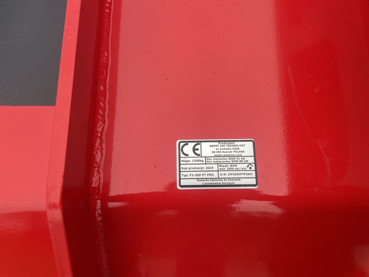 Remet Klepelmaaier sideshift 3meter