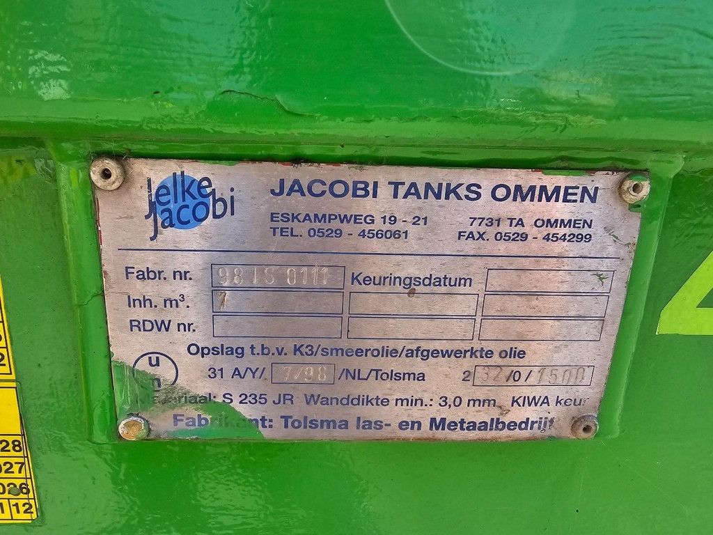Tolsma Dieseltank 1m3 WE1705