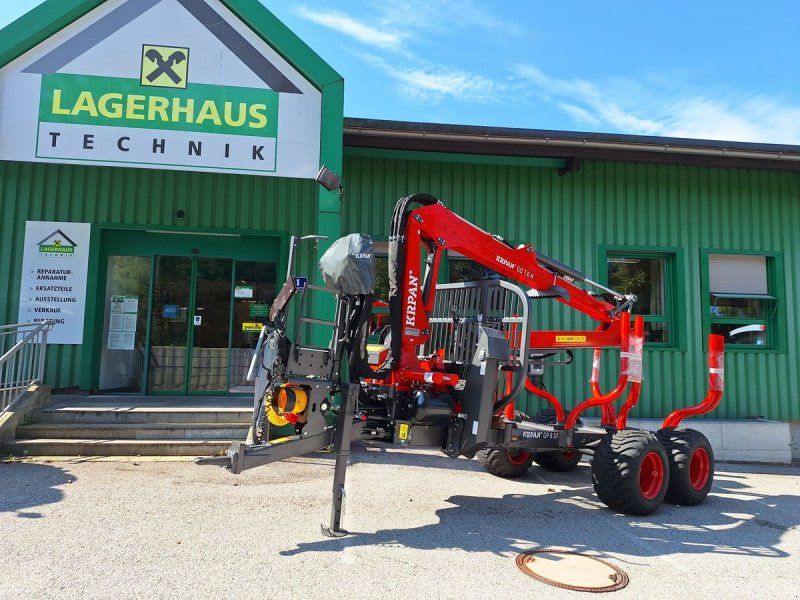 Krpan GP 8 DF mit Forstkran GD 7,6 K, pm. Bremse