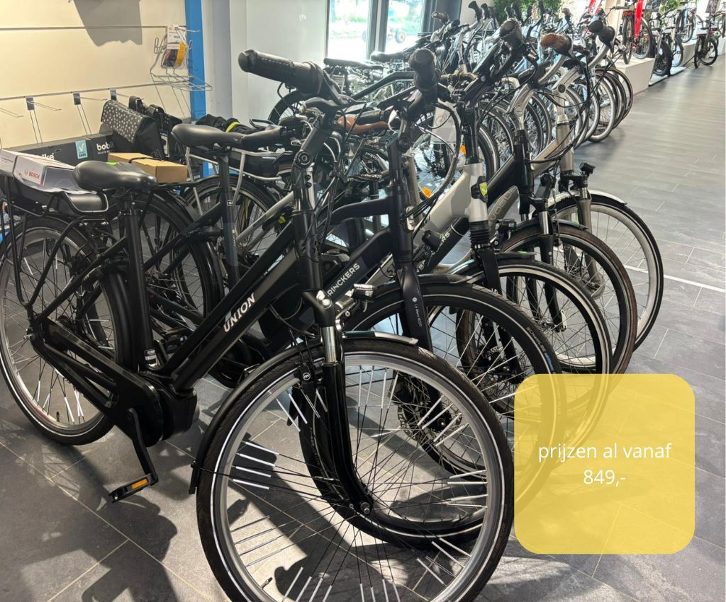 Elektrische fiets damesfiets herenfiets middenmotor gebruikt