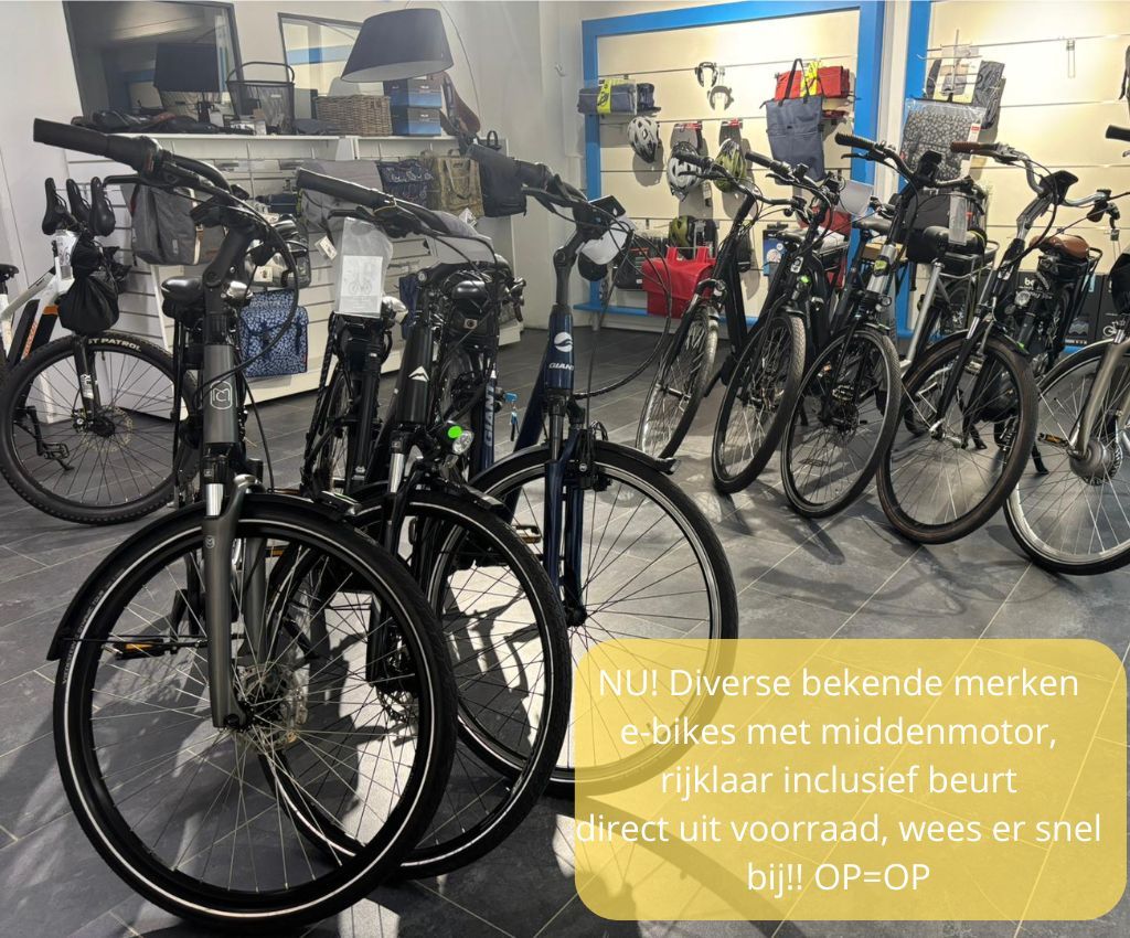 Elektrische fiets damesfiets herenfiets middenmotor gebruikt