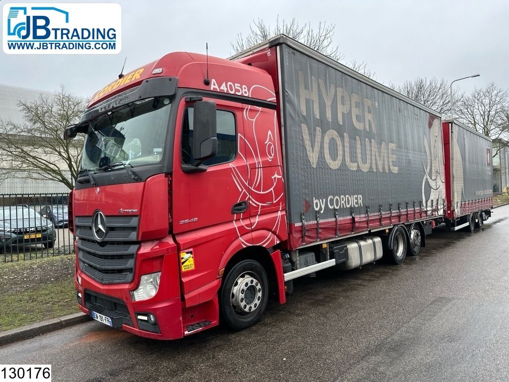 Mercedes Actros 2548 6x2, EURO 6, Lift roof, Combi