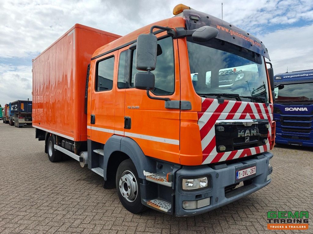 MAN TGL 10.180 4x2 Double Cab Euro5 - 4.3m AluBox - Full Steel - DOKA 6 Seats - Manual Transmission