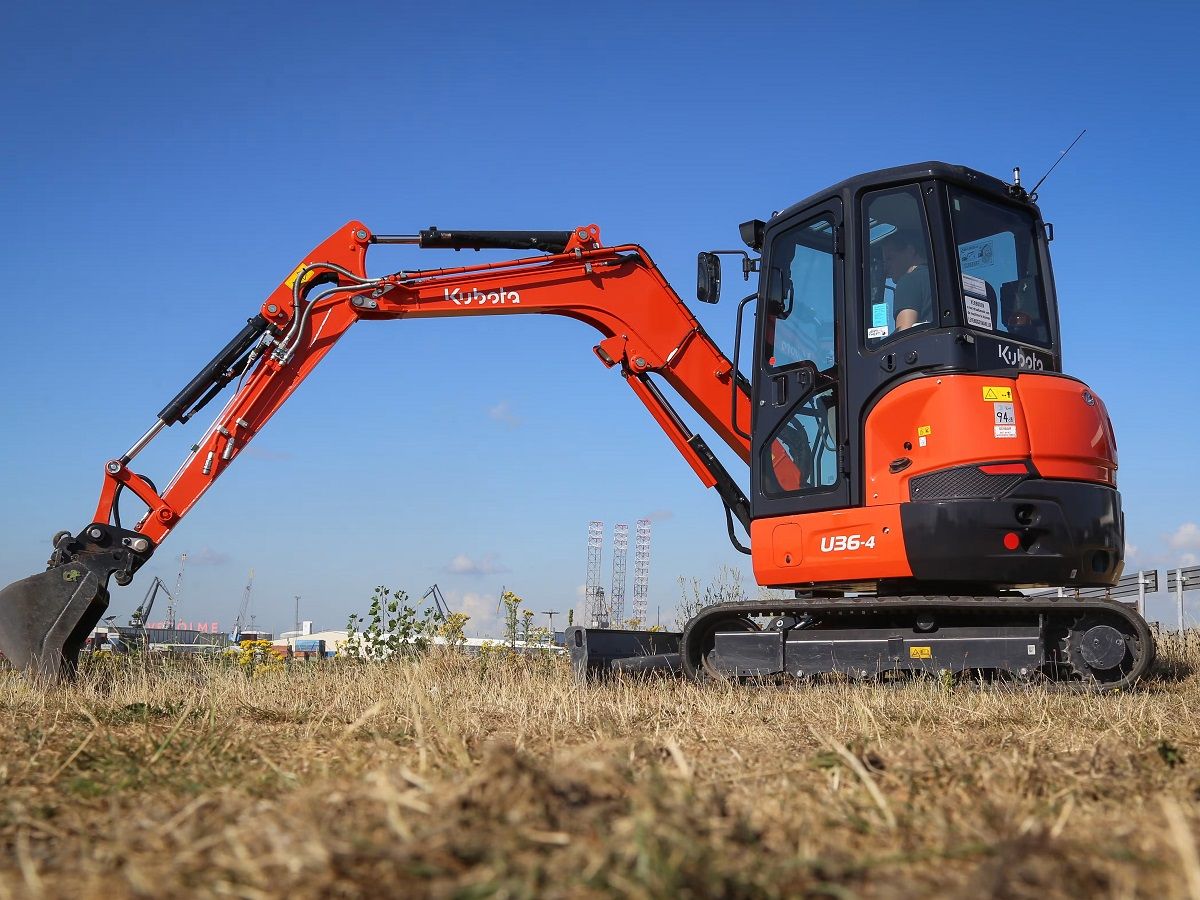 Kubota U36-4 HI, minigraver, minikraan, BJ2024, Airco.