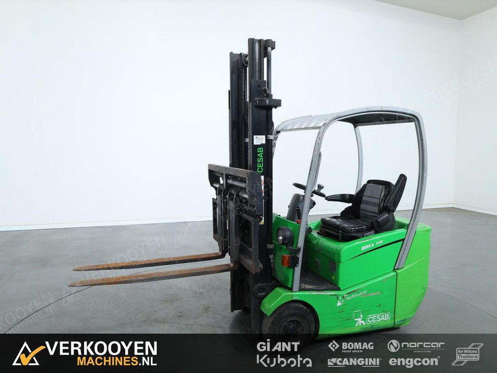 2008 Cesab Blitz 150AC Heftruck VT915 Sideshift + Forkpositioner