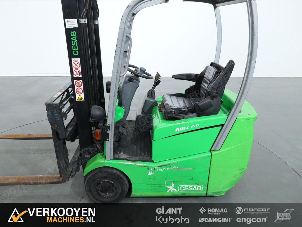 2008 Cesab Blitz 150AC Heftruck VT915 Sideshift + Forkpositioner