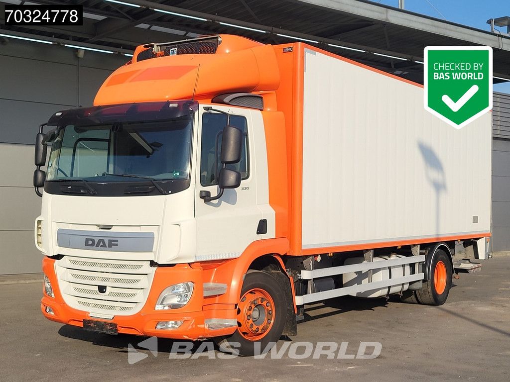 DAF CF 330 4X2 20.5 tonner thermo-King T-1000R meathang 2000kg Ladebordwand Euro 6