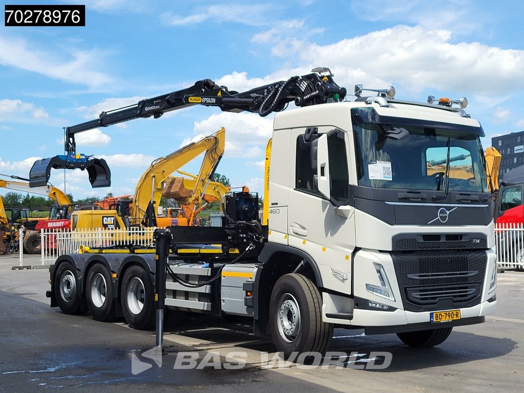 Volvo FM 460 8X4 NEW NL-Truck! Palfinger Epsilon Q200Z 95TR + HT24 TEC Hooklift Knijperauto