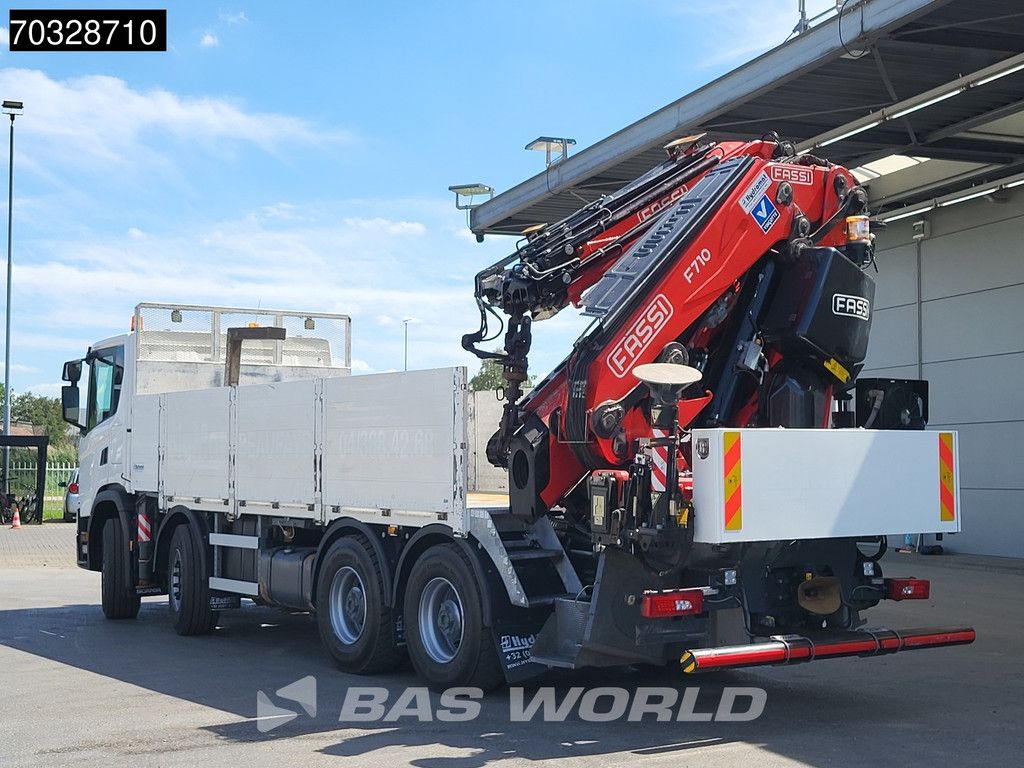 Scania G450 8X4 FASSI F710RA.2.25 Crane kran + Jib 5+6 Full Steel Big-axle Euro 6